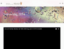 Tablet Screenshot of jaarverslag.nictiz.nl